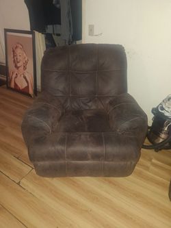 Brown Microfiber Recliner Chair
