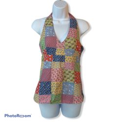 Vineyard Vines Patchwork Halter Top Madras 2