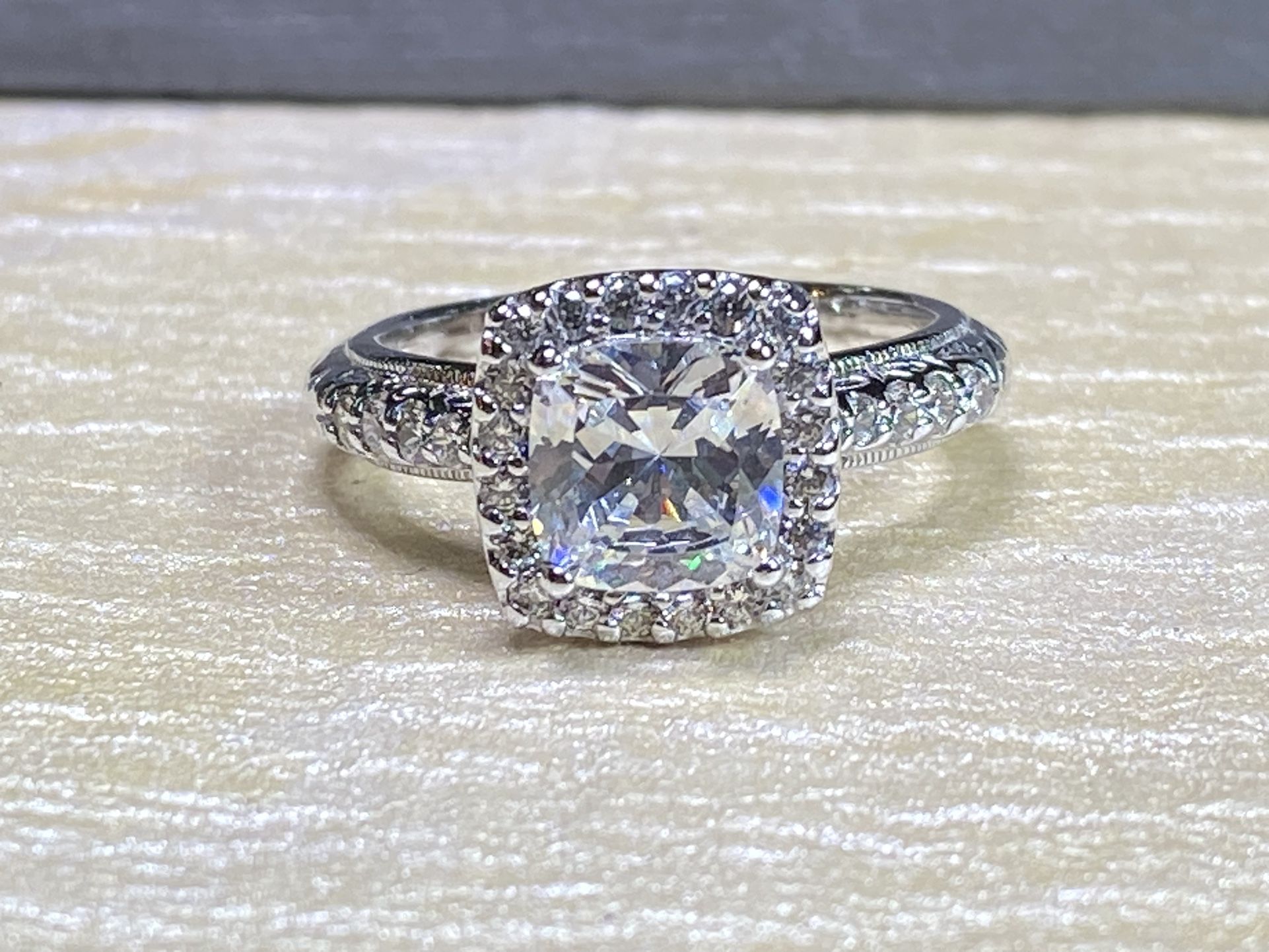 Tacori Sterling Silver Engagement Ring 