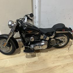 Vintage Bright Harley Davidson Fat Boy Display