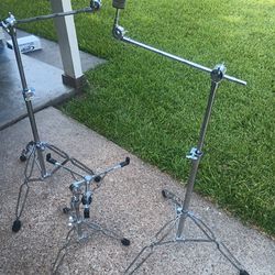 Pdp boom cymbal stands and Snare stand $39 each,pdp double bass pedal $99 excelent condition