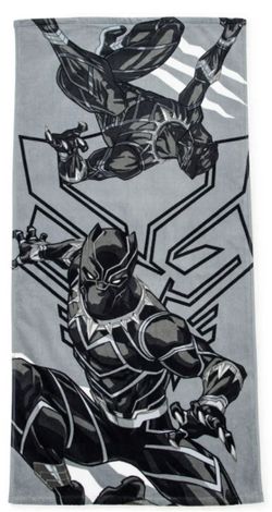 Black Panther Towel Set With Wash Cloth