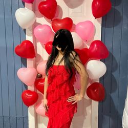 red dress worn once 