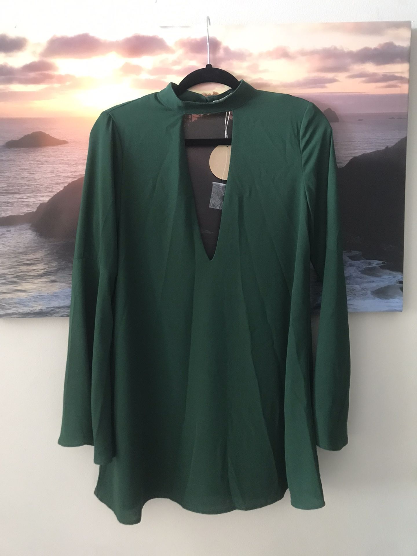 Essue/ Mini Dress/ Green/ New/ S