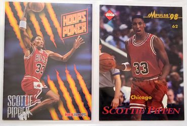 Corey Benjamin / Scottie Pippen sports trading cards.