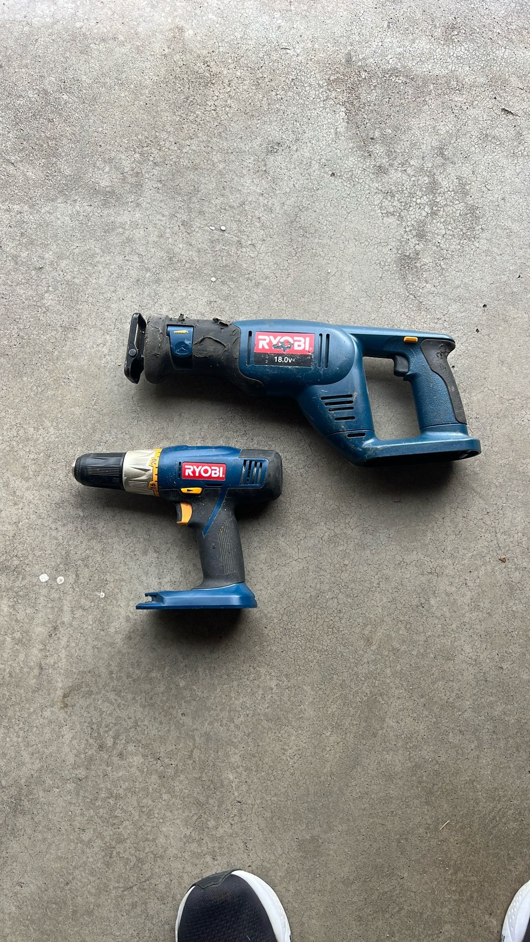 Ryobi Drill And Reciprocating Saw 