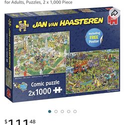 2 in 1 RARE Comic Puzzles INCLUDES FREE POSTER