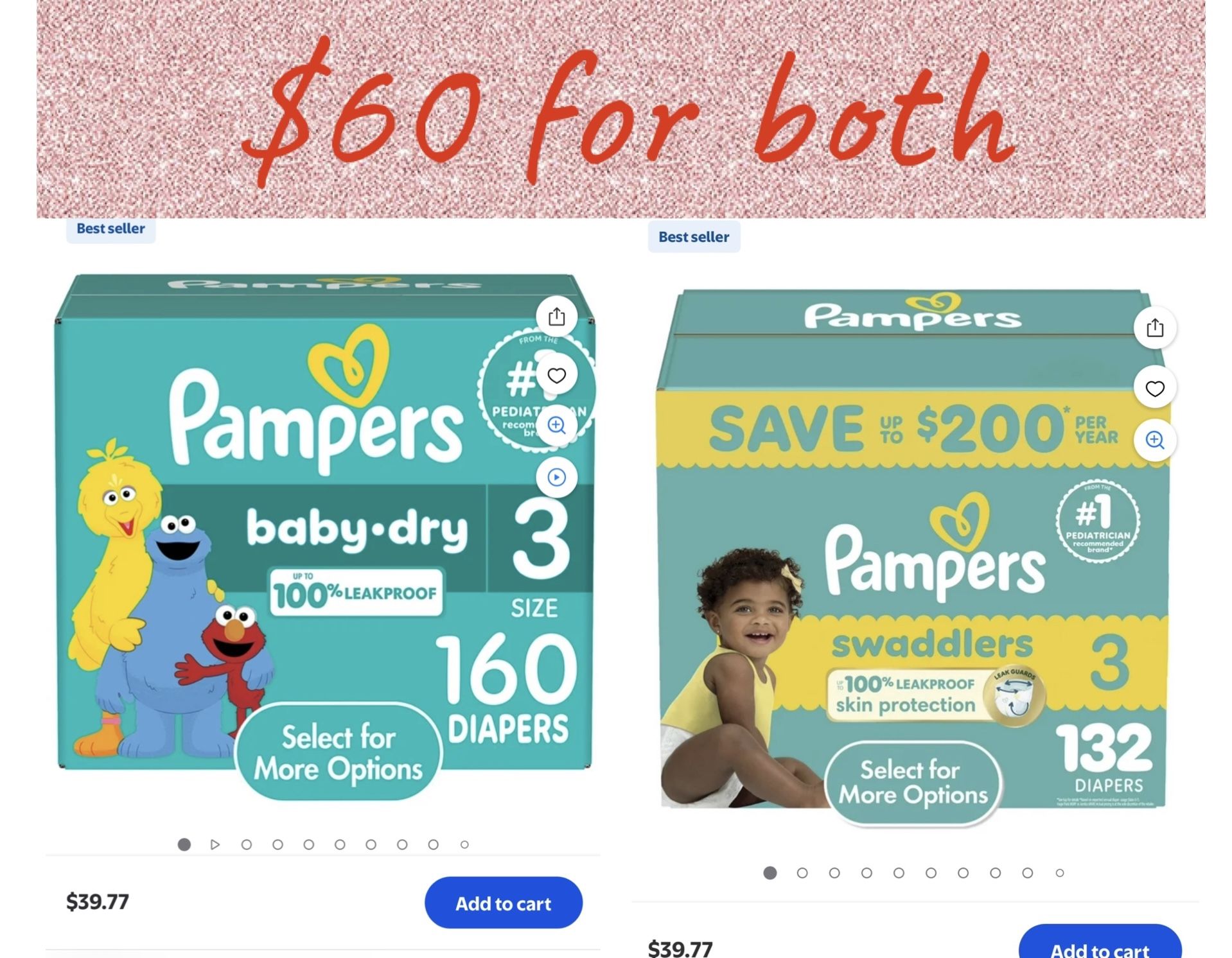 Pampers diapers size 3