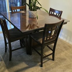 Dining Room Table And Chairs, Solid Wood