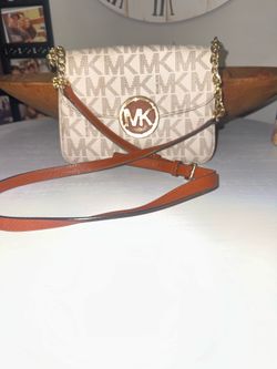 Michael Kors signature vanilla flap crossbody
