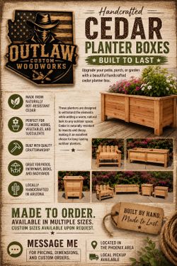 Cedar planter boxes