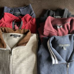 6 Men’s Banana Republic Sweaters 