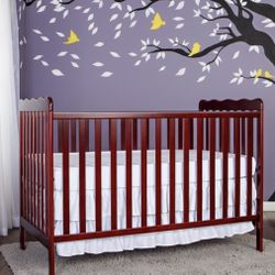 Open box never used dream on me 3 in 1 convertible crib In Cherry.