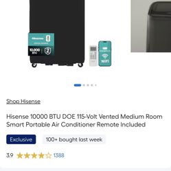 Hisense Portable Air Conditioner 10000 BTU