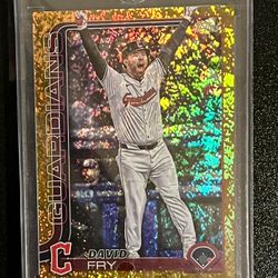 2025 Topps Series 2 David Fry [Gold Rainbow Foil] #401