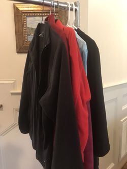 Ladies fleece jackets $3 each.