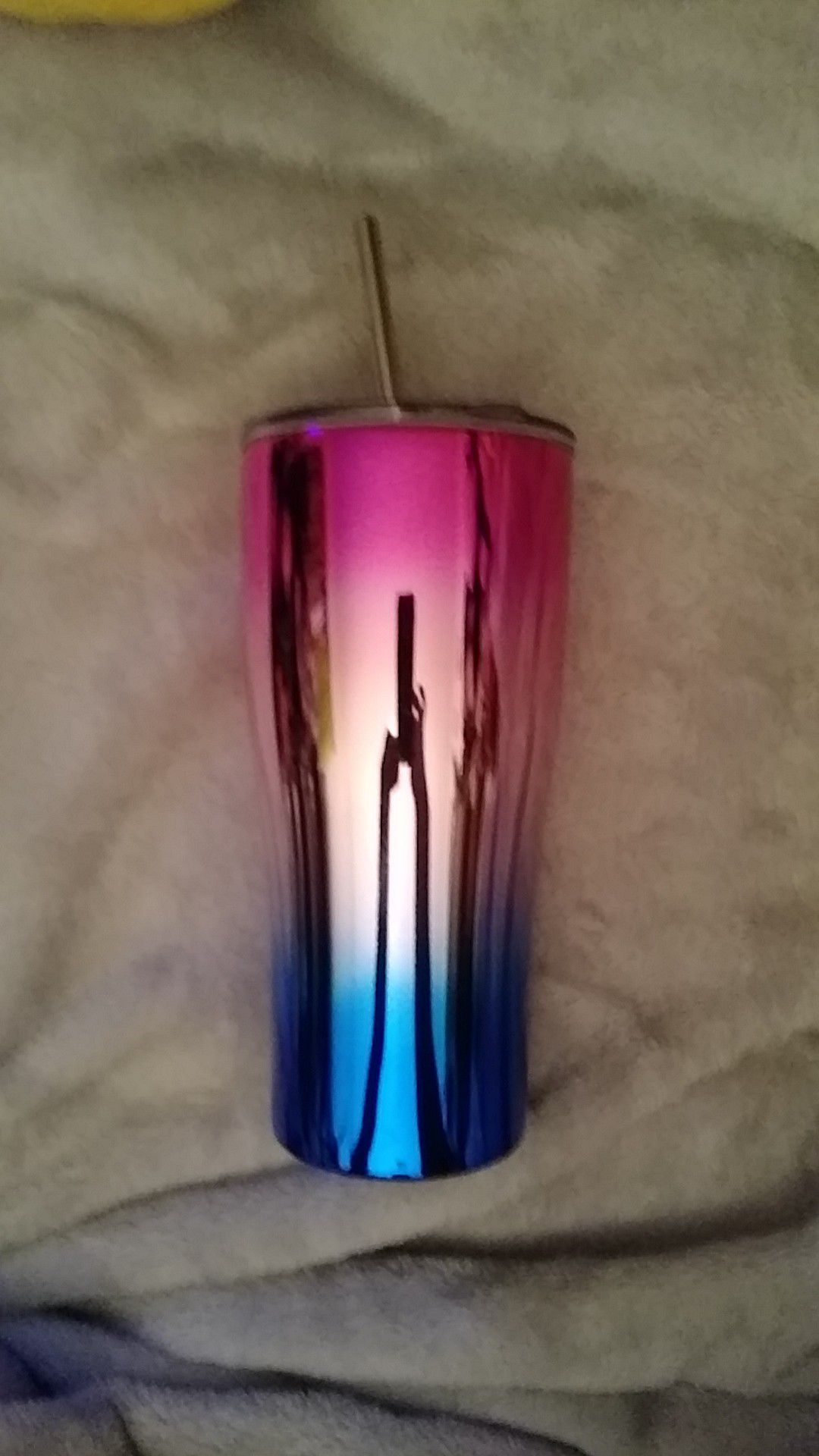 Ombre. Rainbow. 30oz. Tumbler with lid and straw. $10. New.