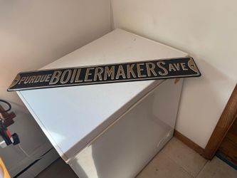 Purdue BOILERMAKER AVE 36”X6” Steel Street Sign