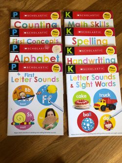 Scholastic Preschool Wipe Clean Learning Books