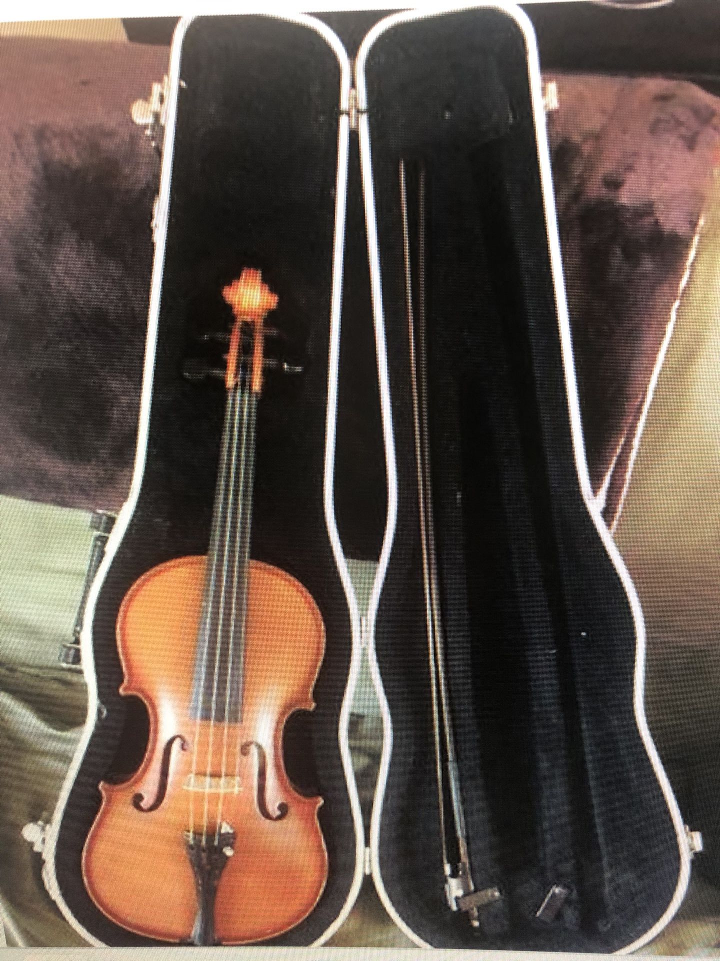 4/4 Full Size Violin W/bow And Case For sale