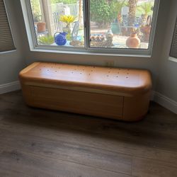 Solid Wood Seating Bench With Drawer
