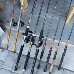 Fishing Rods.  $185 ALL