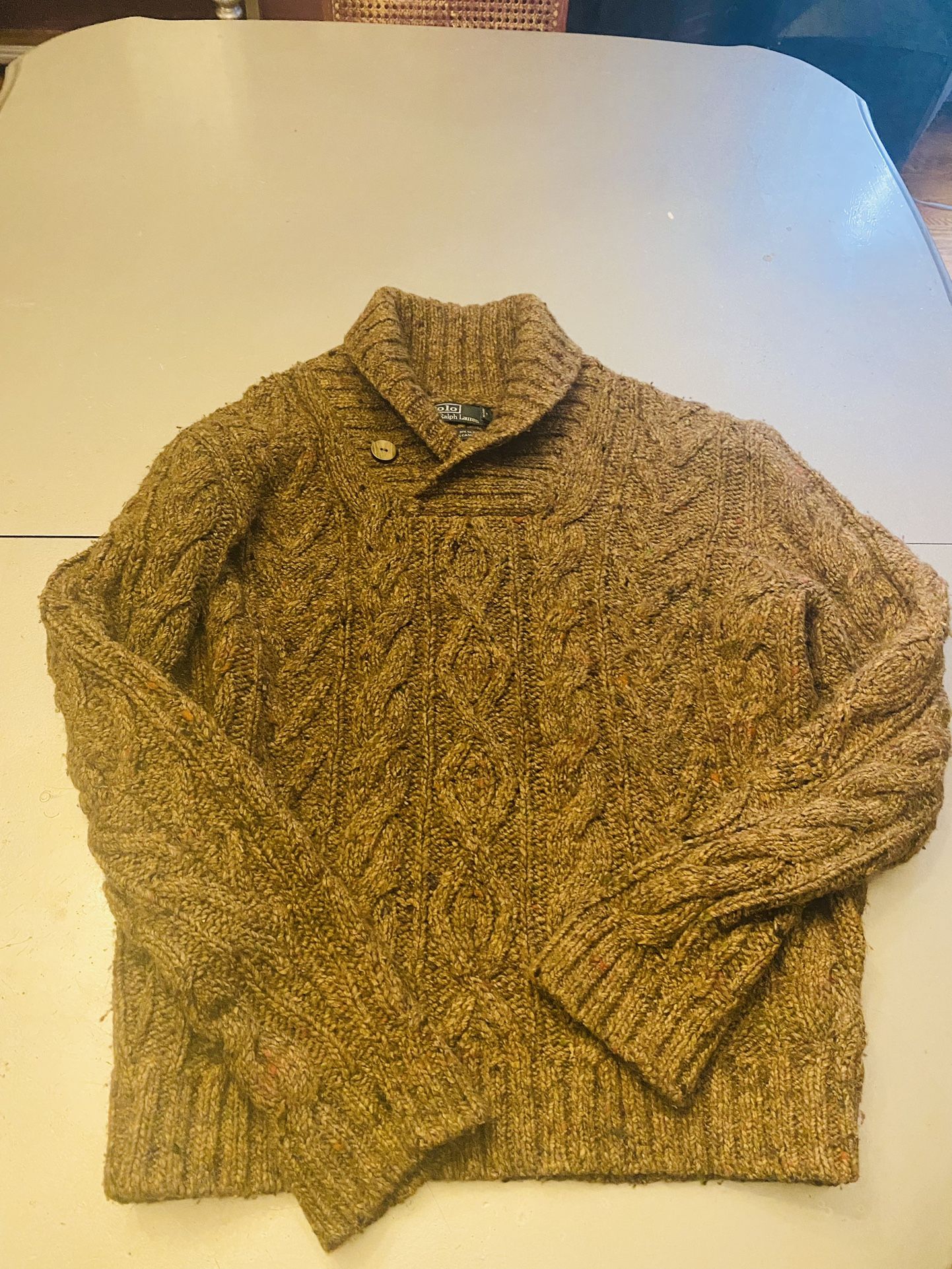 Polo Ralph Lauren Cable Knit Shawl Cardigan Sweater