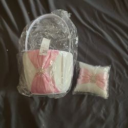 Ring Pillow And Flower Girl Basket