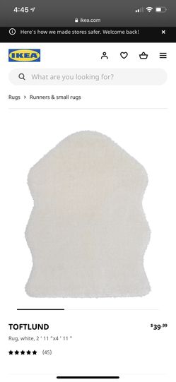 Faux Sheepskin IKEA rug