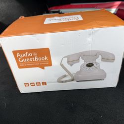 NEW Audio Guest Book Phone, Retro Style Antique Audio guestbook Phone