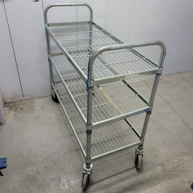 Solid Metal Cart On Casters Heavy-duty 