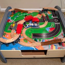 RAILWAY TRAIN & TABLE SET