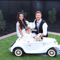 Kids Vintage Style Electric Ride On Car