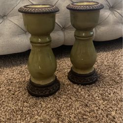 Ceramic Candle Pillars 