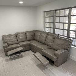 Premium Leather Six Seater Sofa - Get This Steal!