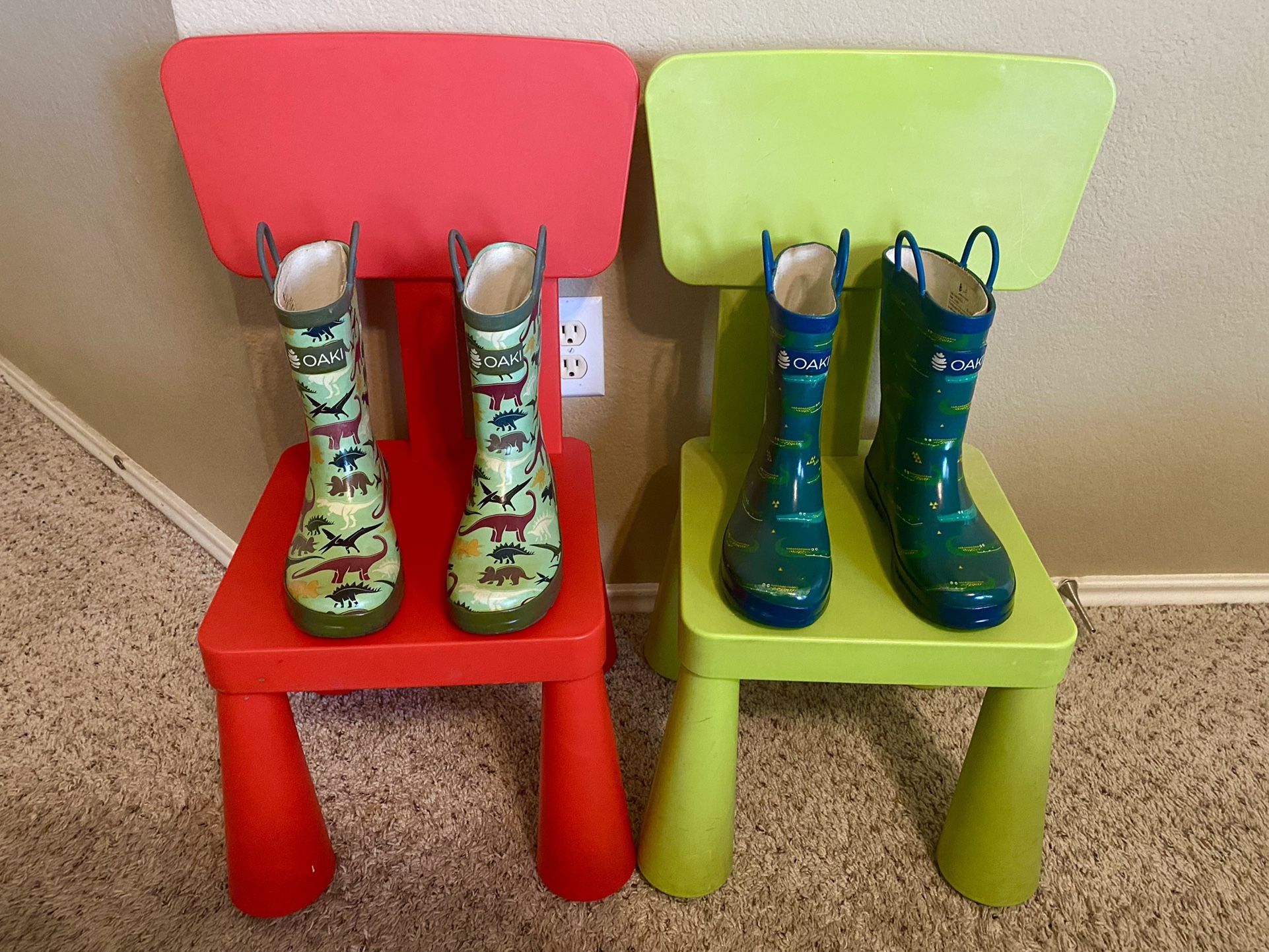 Kids Rain Boots Size 4 $10 Each 