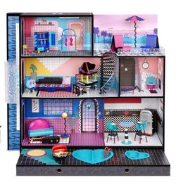 FREE LOL Surprise OMG Real Wood Doll House And Car Coupe