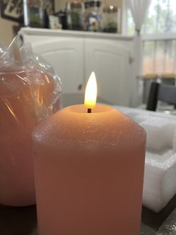 Eywamage Flameless LED Candles With Remote (pink) … 