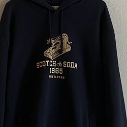 Scotch & Soda Navy Blue Sweatshirt