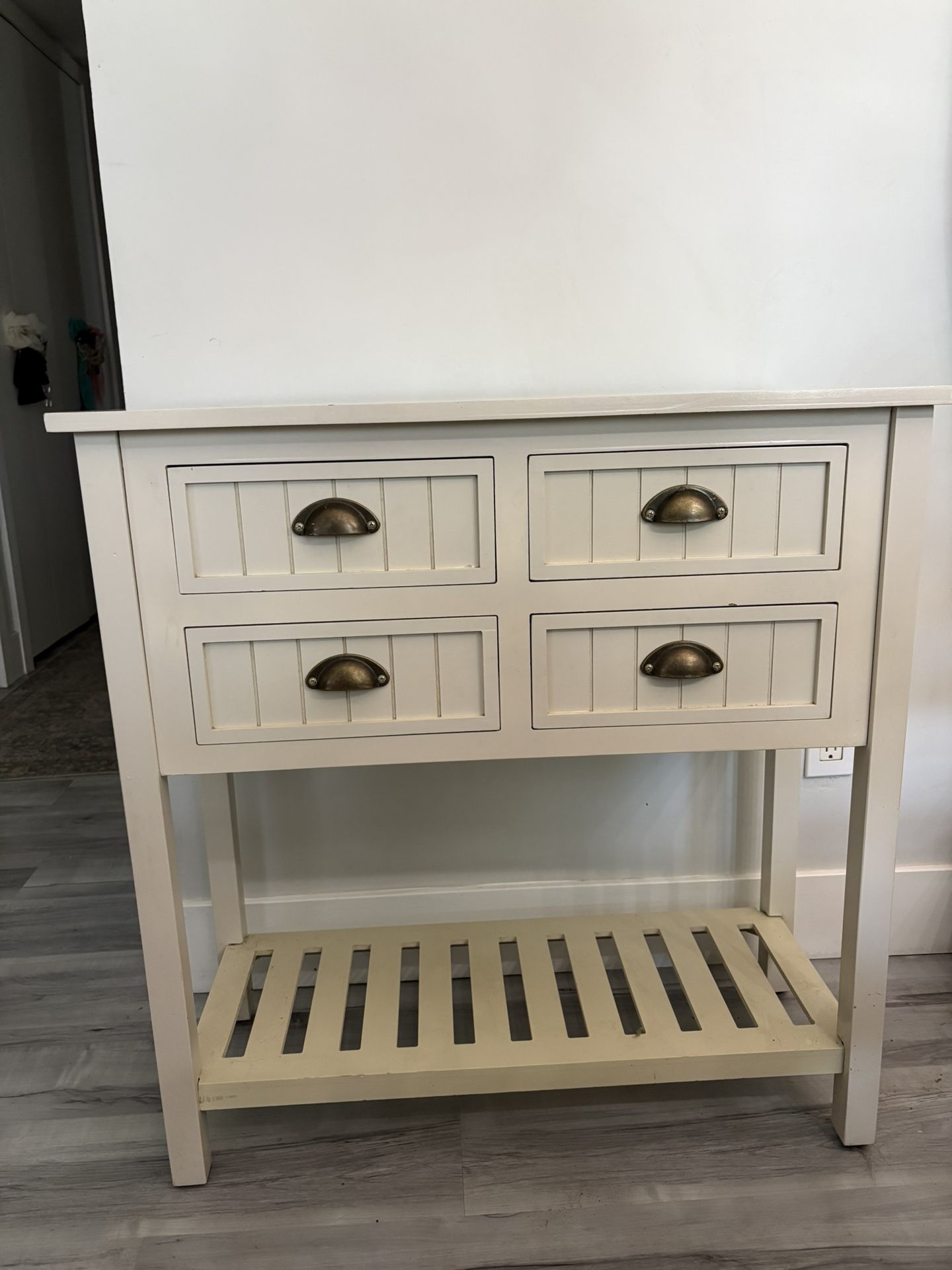 Bead Board Console Table