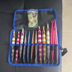 Bundle Of 12 slow Pitch Jigs 200-500 Gr