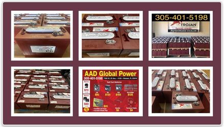 Garantía De 1 Año En Las Baterías De 225AH Nuevas Para Golf Car