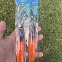 Saltwater Slow Jig Offshore Boat Fishing Lure Full Glow Night Strike BKK Double Assist