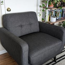 Dark Grey Modern Chair - Pet & Child Free Home