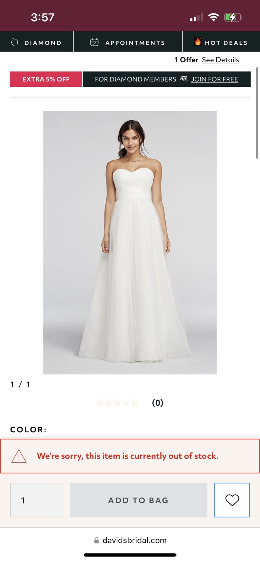 Wedding Dress Size 6-8