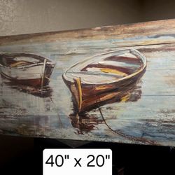 Large Painting On Wood