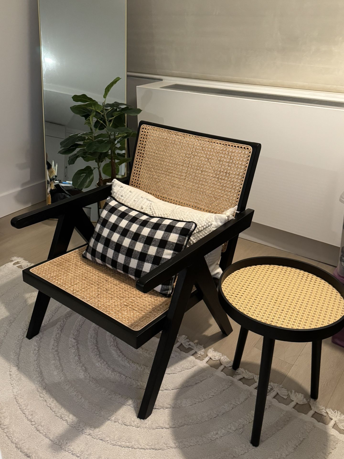 Black rattan Loungers (2)