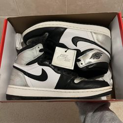 Size 11 Jordan 1 High Silver Toe