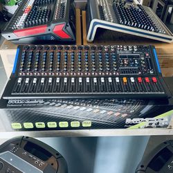 16 Channel Passive Mixer With Bluetooth, USB, MP3 Player. Sound Effects. It Would Work Perfect For  A Small Restaurant, Church, or for a band