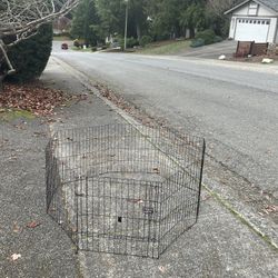 Small Dog Cat Rabbit Bunny Kennel Pet Travel Playpen Collapsible 48” by 48” by 24” High